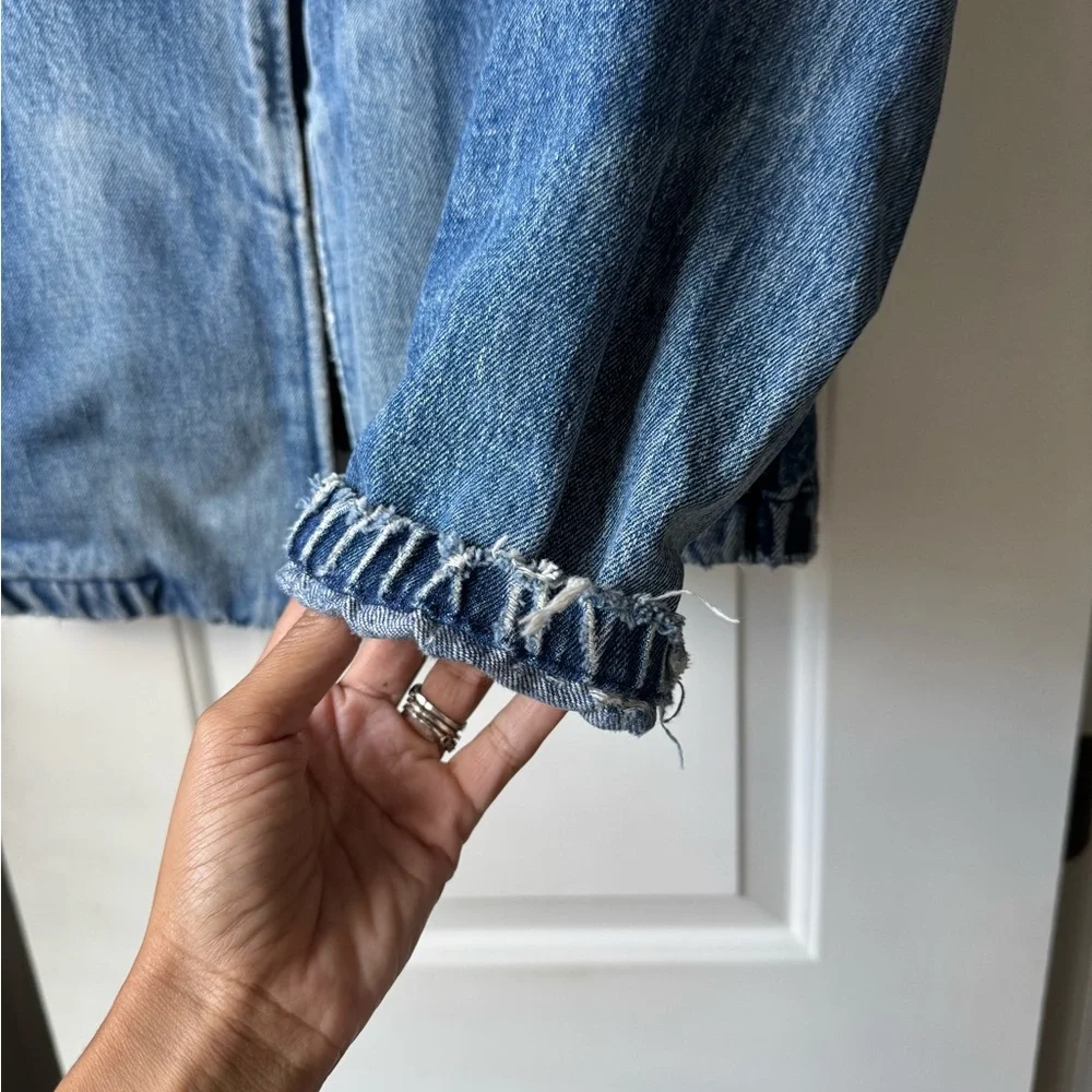 VINTAGE Polo by Ralph Lauren Denim Bomber Jacket - Picture 5 of 7